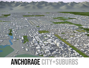 3D city surrounding area -