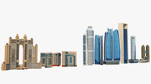 buildings abu dhabi 3D