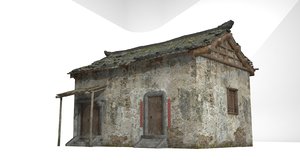 3D model ancient buildings rural