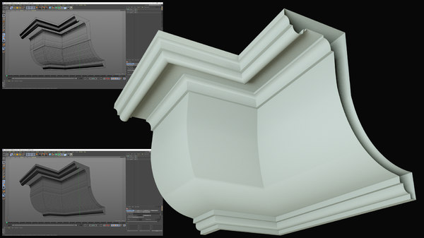 molding cornice 3D model