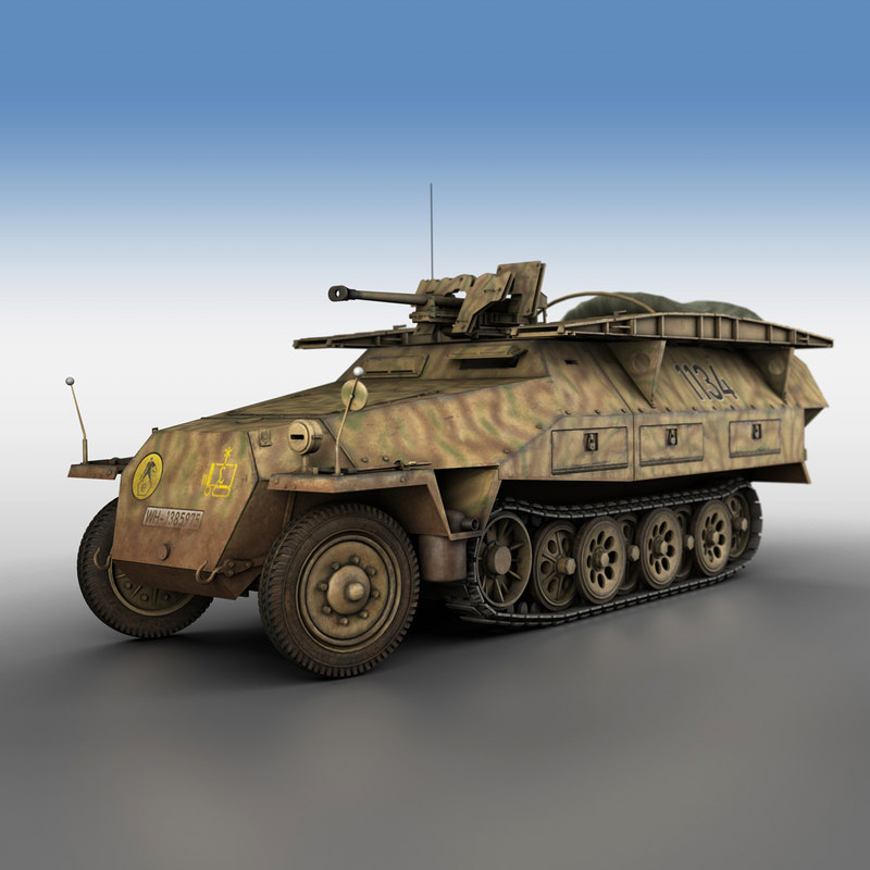 3D sd kfz 251 7 - TurboSquid 1402003