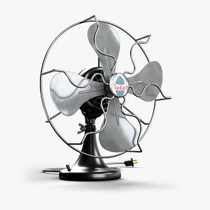 3D calor vintage fan model