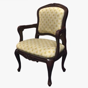 victorian arm chair 3D model
