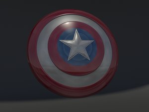 3D captain america shield model