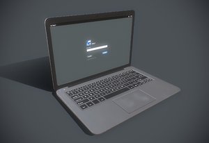 laptop computer electronic 3D