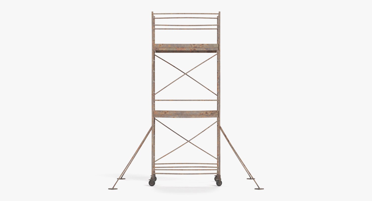 Old Scaffolding Model - Turbosquid 1402291