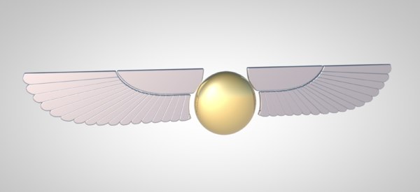 3D fantasy wings model
