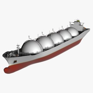 lng vessel 3d model