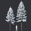 3D fir trees