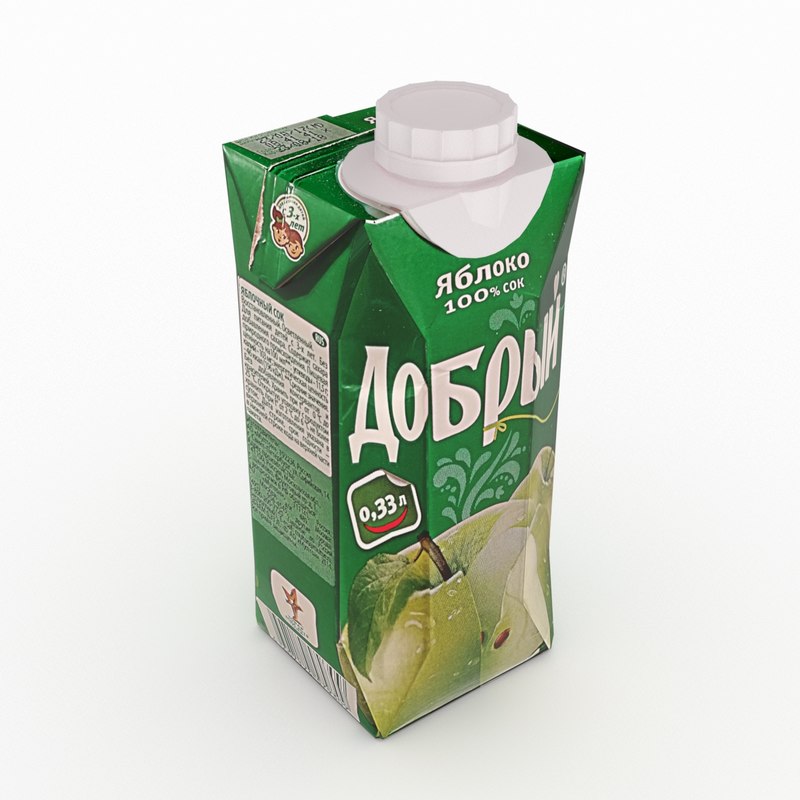 3D модель Пакет сока - TurboSquid 1402755