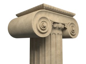greek pillar 3D model