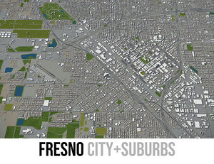 3D model city fresno