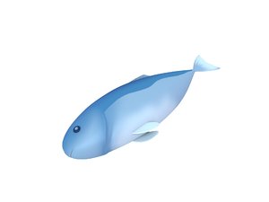 cartoon fish 3D model