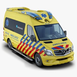 mercedes-benz sprinter ambulance 3D model