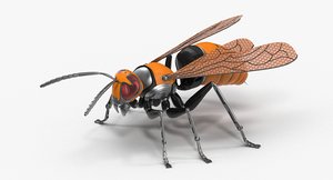 3D mechanical wasp model