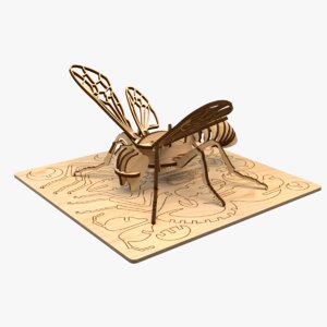 bee laser cut puzzle 3D model