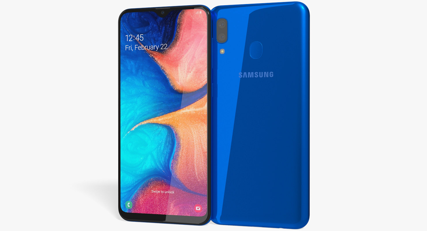 galaxy a20 blue