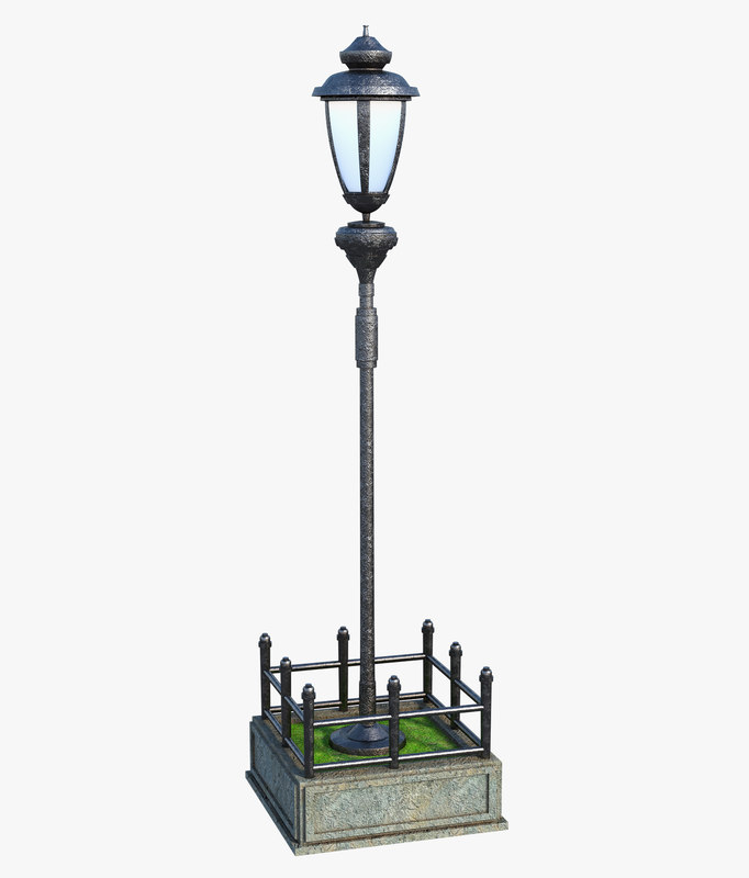 Free 3D street retro lamp model TurboSquid 1403123