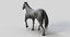 horse pro black animations 3D model