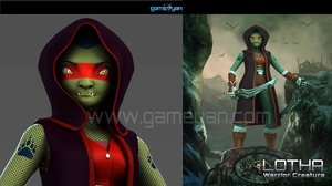 Lotha  Warrior Character Animation Model By GameYan Animation Movie Production