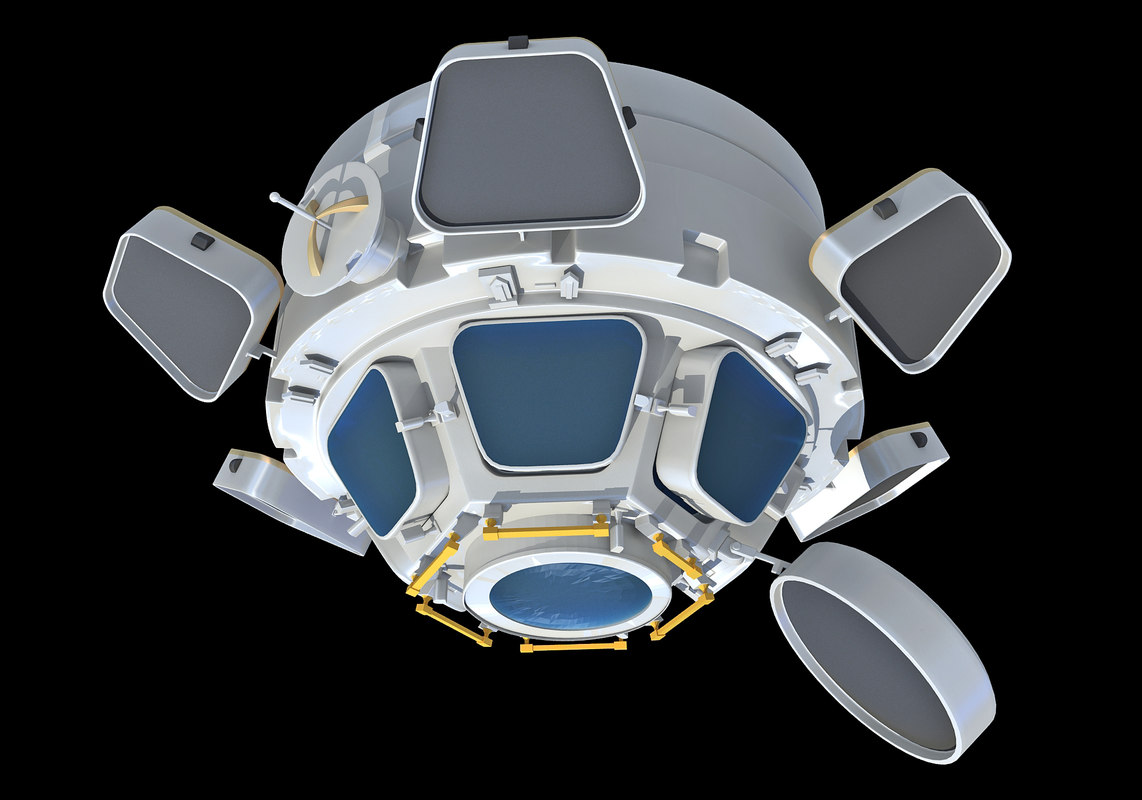 Iss module cupola model TurboSquid 1403214