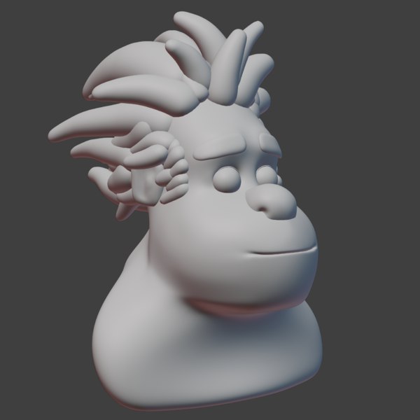 レックイットラルフヘッド3dモデル Turbosquid
