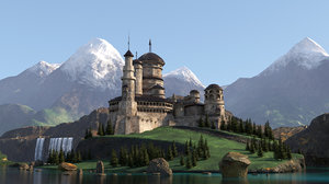 medieval fantasy citadel model