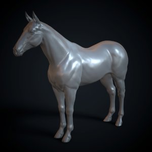 3D horse zbrush
