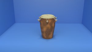 conga drum musical african 3D