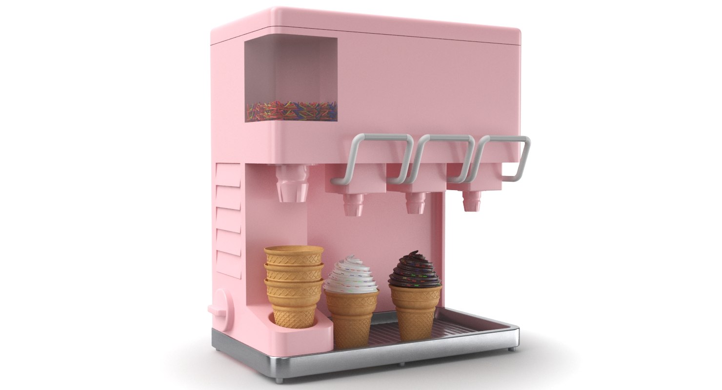 3D ice cream dispenser TurboSquid 1403567