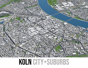 city koln - 3D model