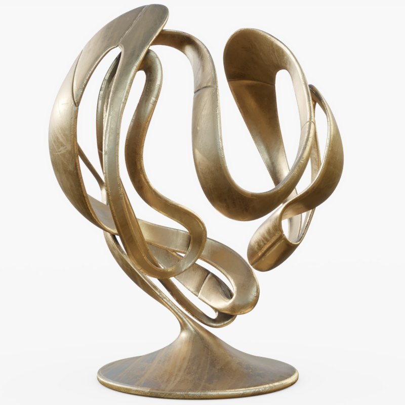 3D model metal sculpture 02 - TurboSquid 1403816