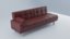3D leather sofa