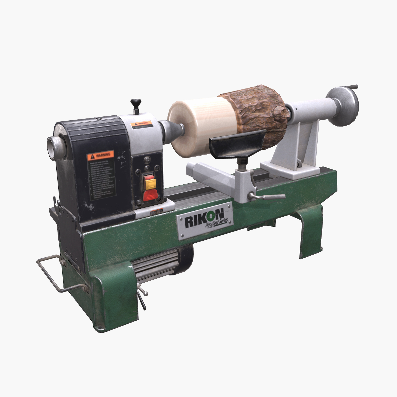 3D rikon wood lathe TurboSquid 1403997