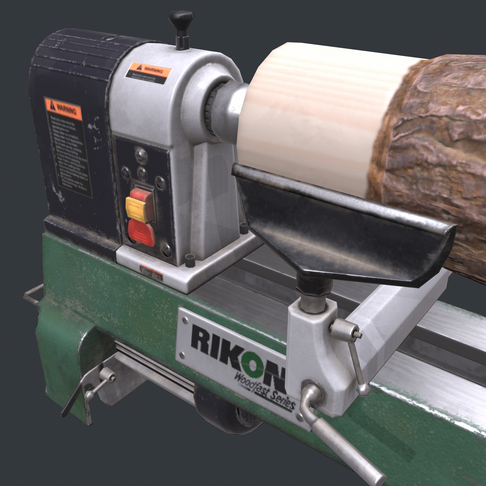 3D rikon wood lathe TurboSquid 1403997