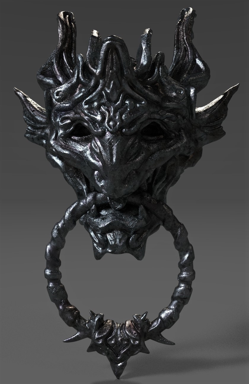 Fantasy Head Door Knob 3d Model Turbosquid 1404435