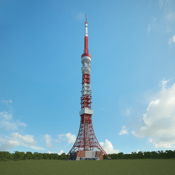 3d Tokyo Tower Turbosquid