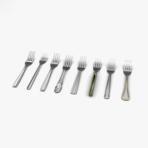 forks cutlery model