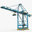 3D model harbor crane