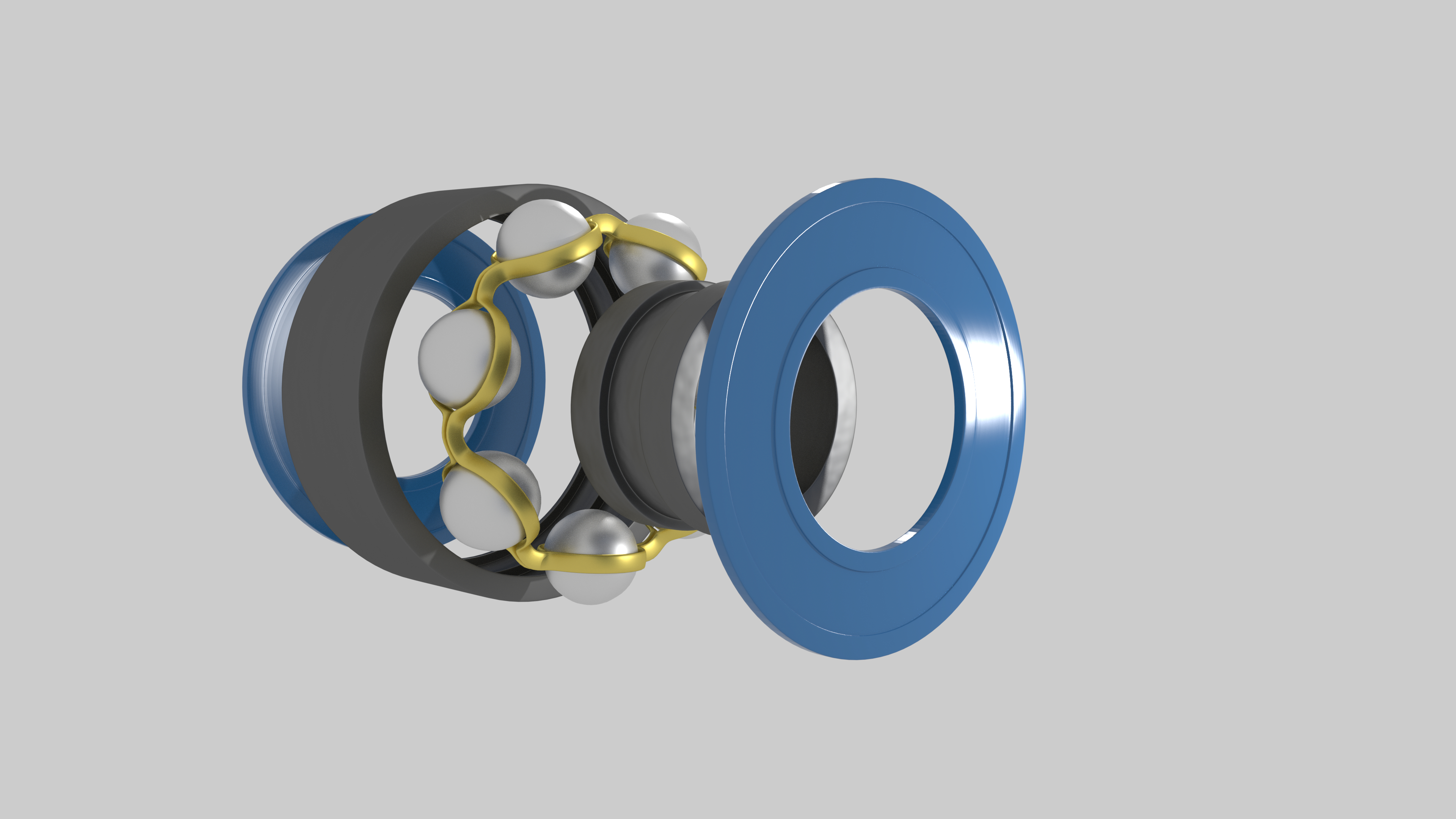 滚珠轴承3d模型
