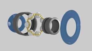 3D ball bearings