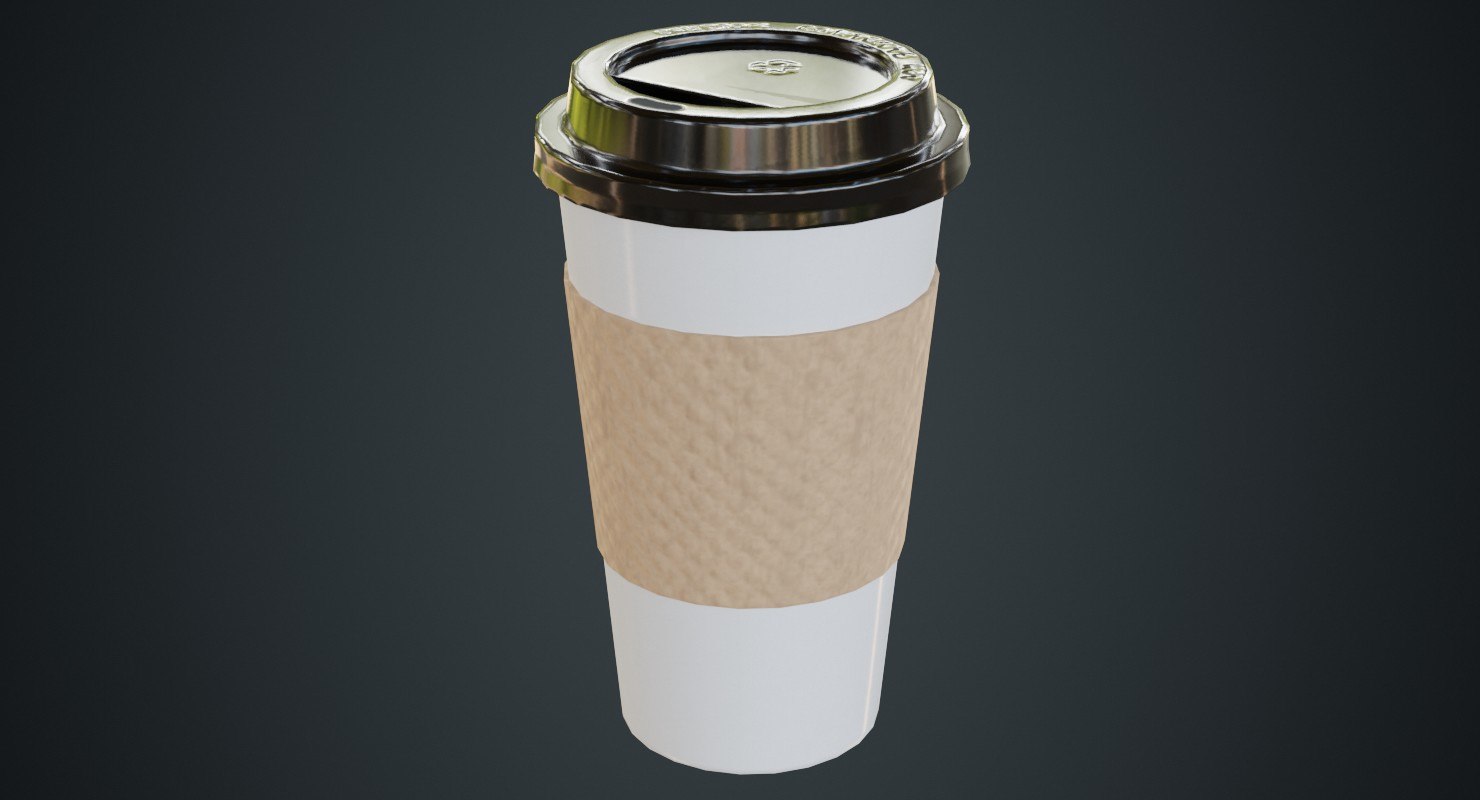 Paper coffee cup 2a 3D model TurboSquid 1404620