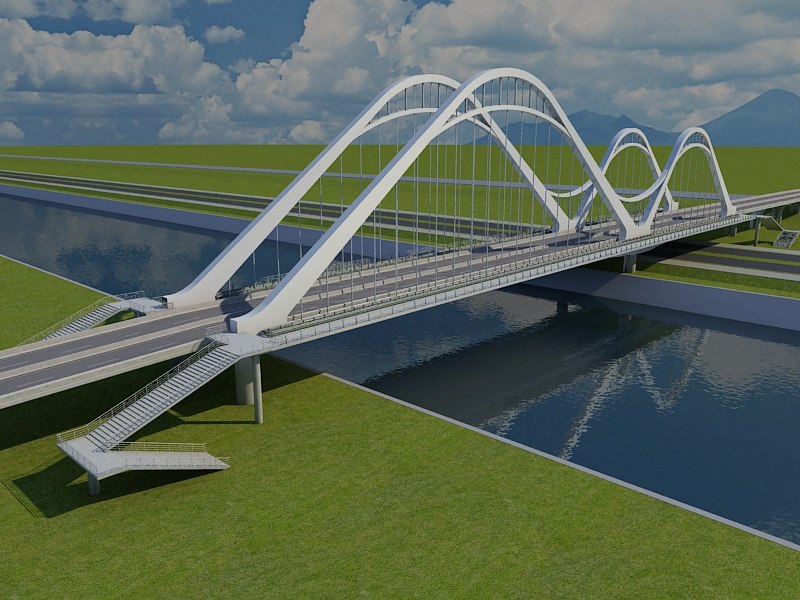 Architecture bridge 3D model - TurboSquid 1404603