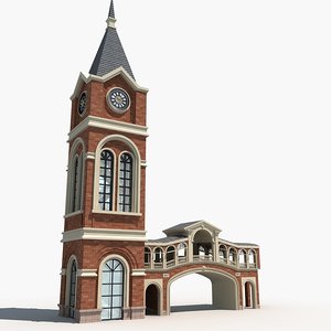 clock tower 3D model