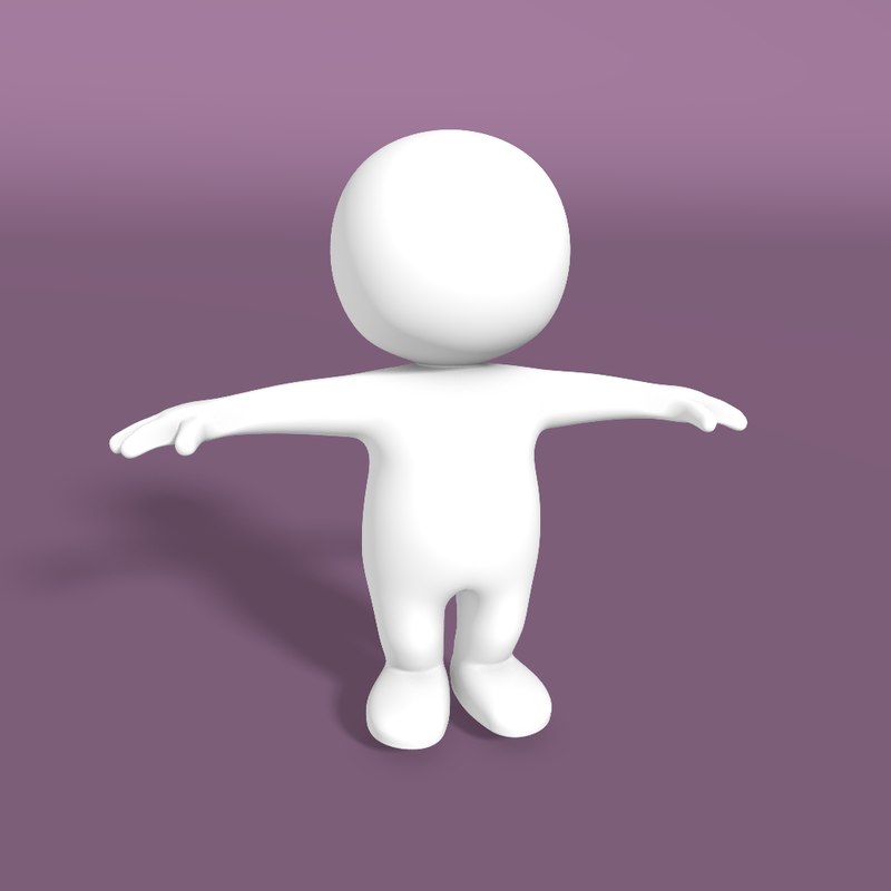 Simple character 3D - TurboSquid 1404171