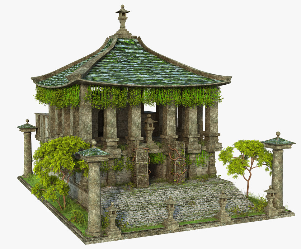 Temple ruins 3D model TurboSquid 1404658