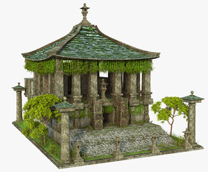 temple ruins 3D model