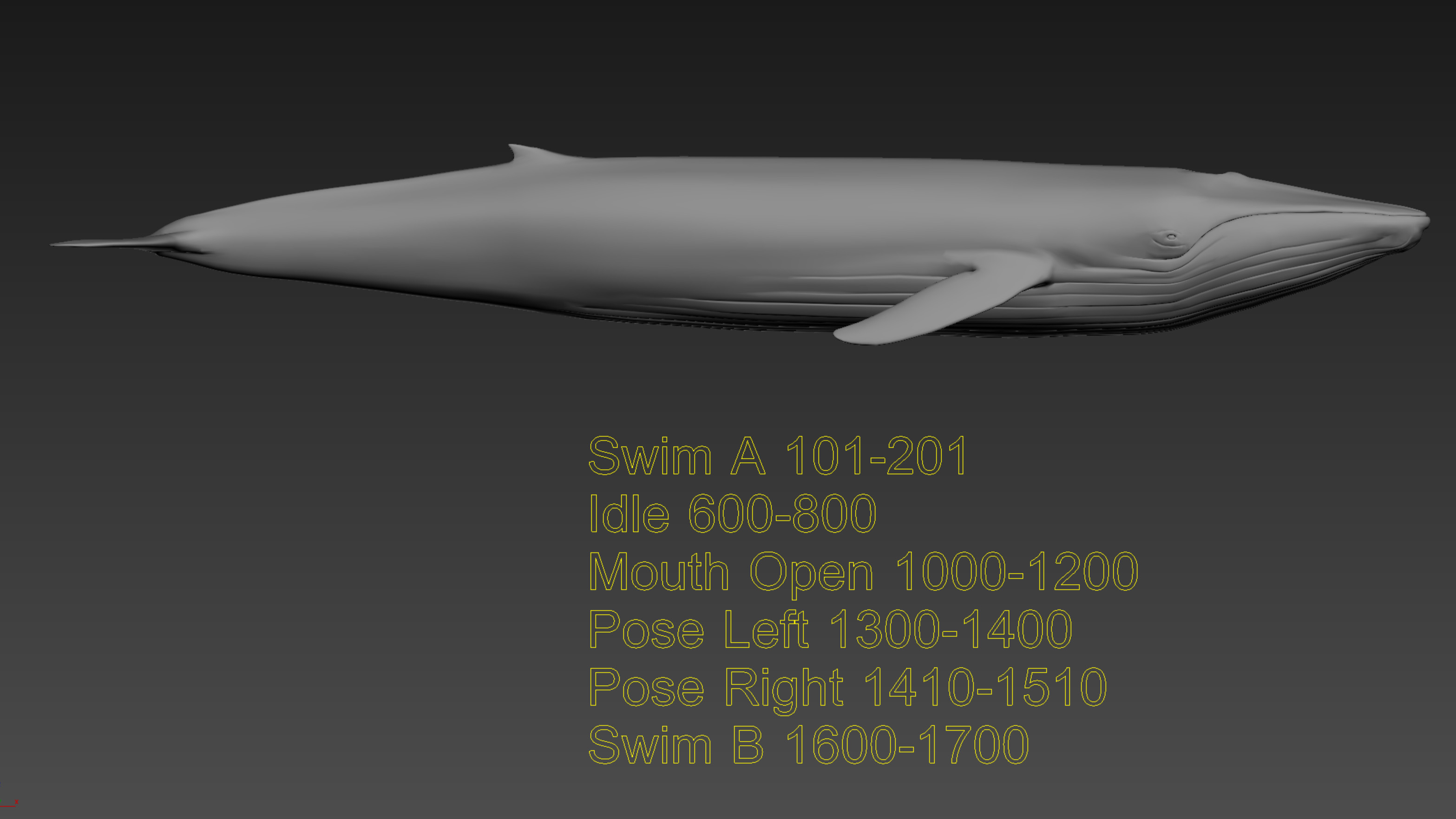 3d blue whale