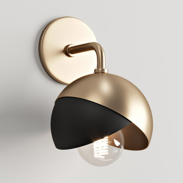modern globe sconce