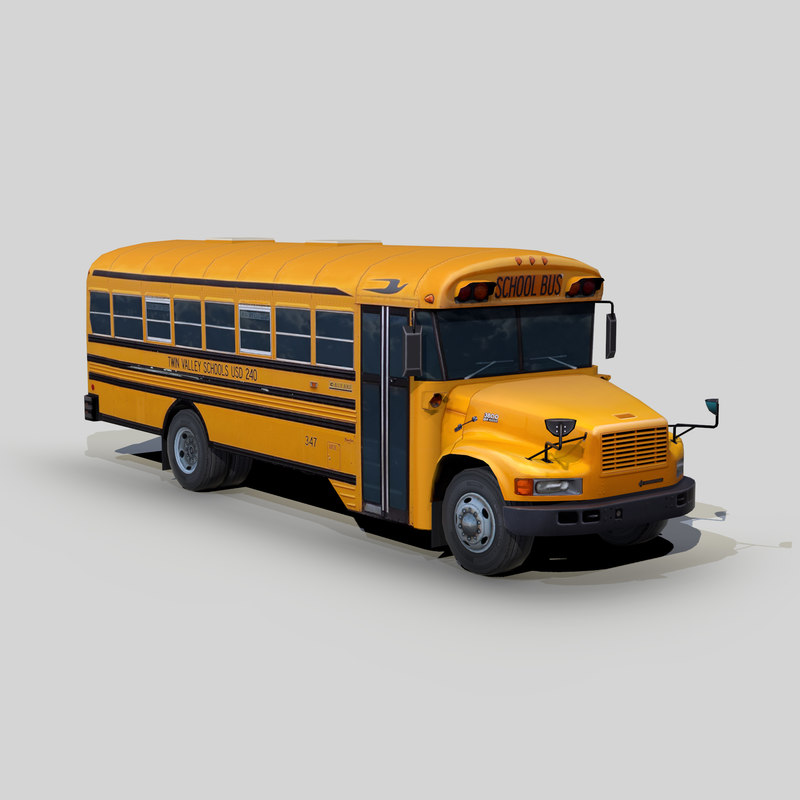 3D model international 3800 school bus - TurboSquid 1385975